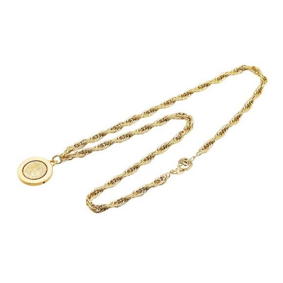 CHANEL Authentic Vintage Gold Logo Necklace - Picture 4 of 8